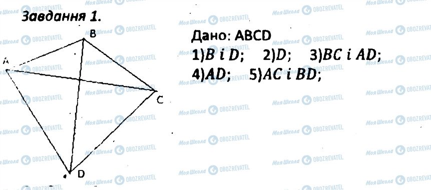 ГДЗ Геометрия 8 класс страница 1