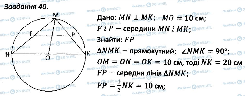 ГДЗ Геометрия 8 класс страница 40