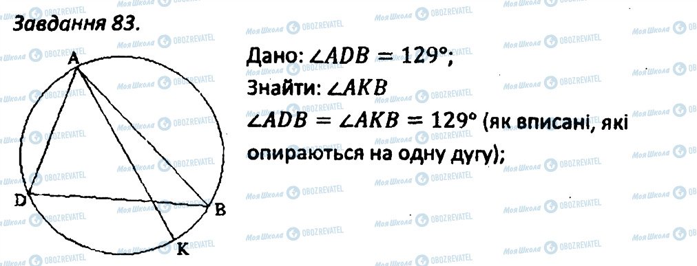 ГДЗ Геометрія 8 клас сторінка 83