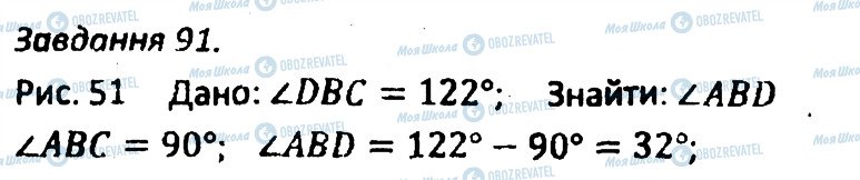 ГДЗ Геометрія 8 клас сторінка 91