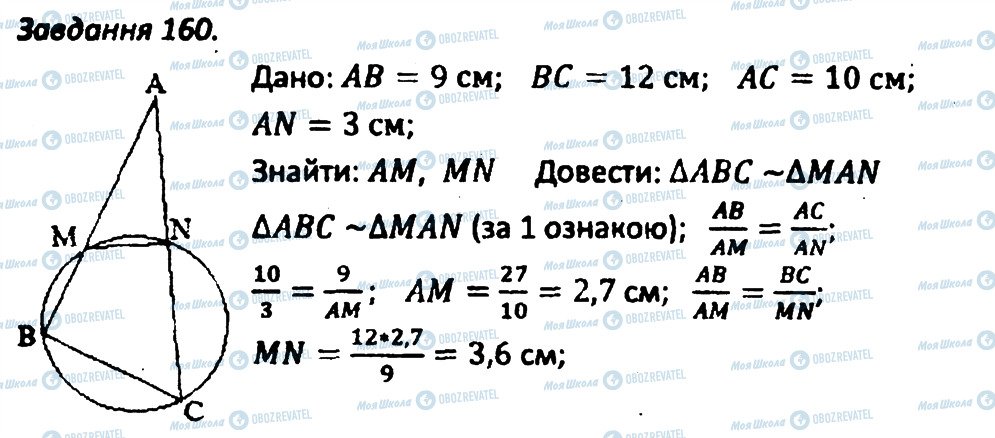 ГДЗ Геометрия 8 класс страница 160