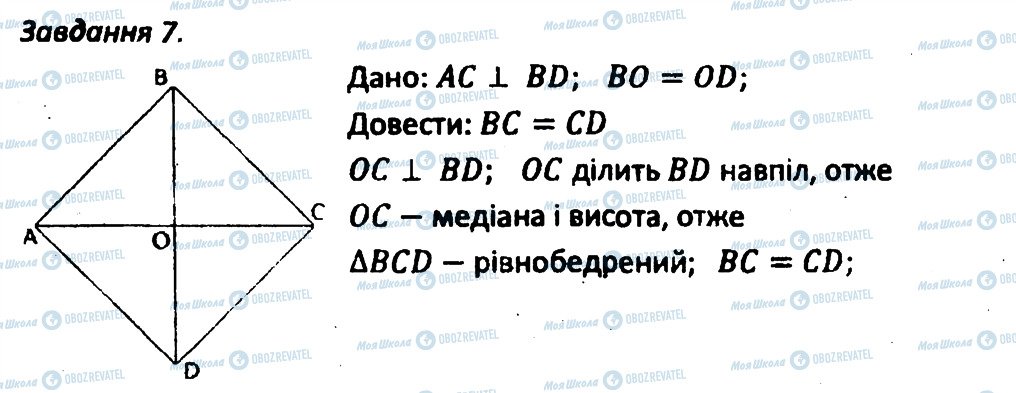 ГДЗ Геометрія 8 клас сторінка 7