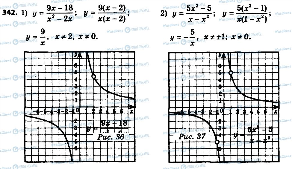 ГДЗ Алгебра 8 класс страница 342