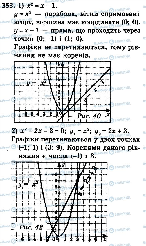 ГДЗ Алгебра 8 клас сторінка 353