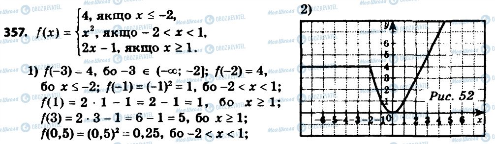 ГДЗ Алгебра 8 класс страница 357