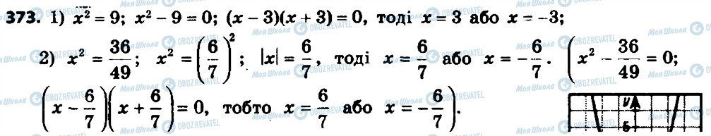 ГДЗ Алгебра 8 класс страница 373