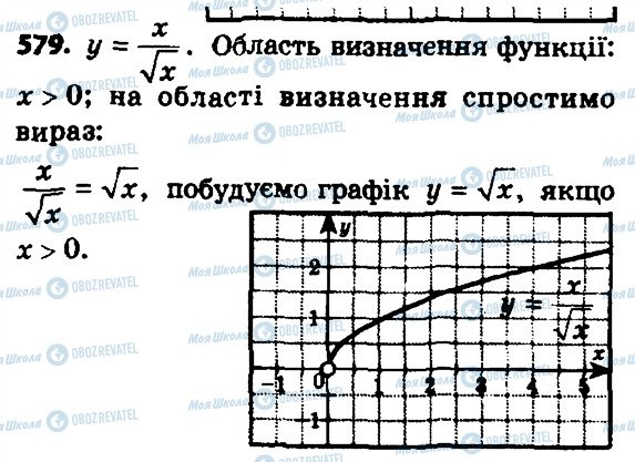 ГДЗ Алгебра 8 класс страница 579