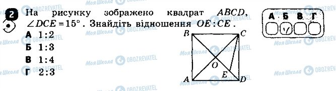 ГДЗ Геометрія 8 клас сторінка 2