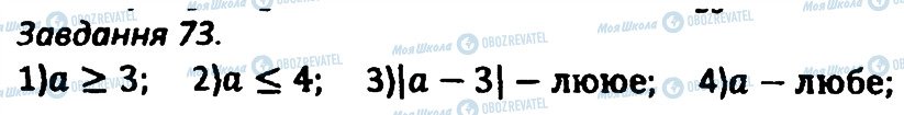 ГДЗ Алгебра 8 клас сторінка 73