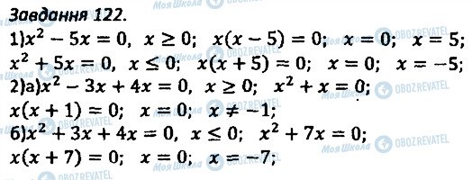 ГДЗ Алгебра 8 клас сторінка 122