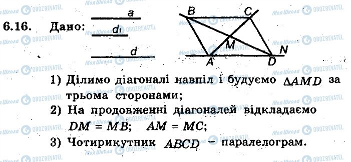 ГДЗ Геометрія 8 клас сторінка 16