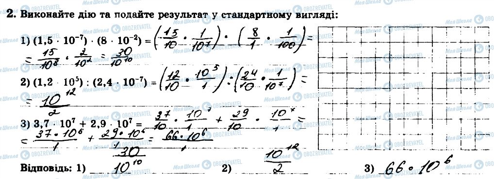 ГДЗ Алгебра 8 клас сторінка 2