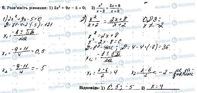 ГДЗ Алгебра 8 клас сторінка 6
