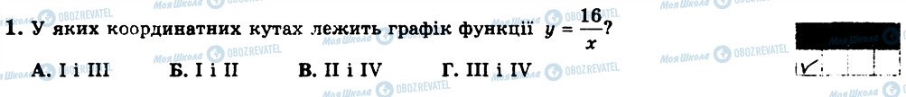 ГДЗ Алгебра 8 клас сторінка 1