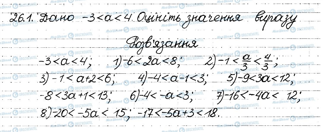 ГДЗ Алгебра 8 клас сторінка 1