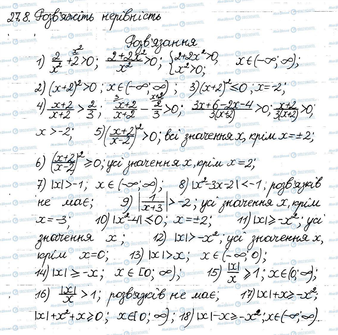 ГДЗ Алгебра 8 класс страница 8