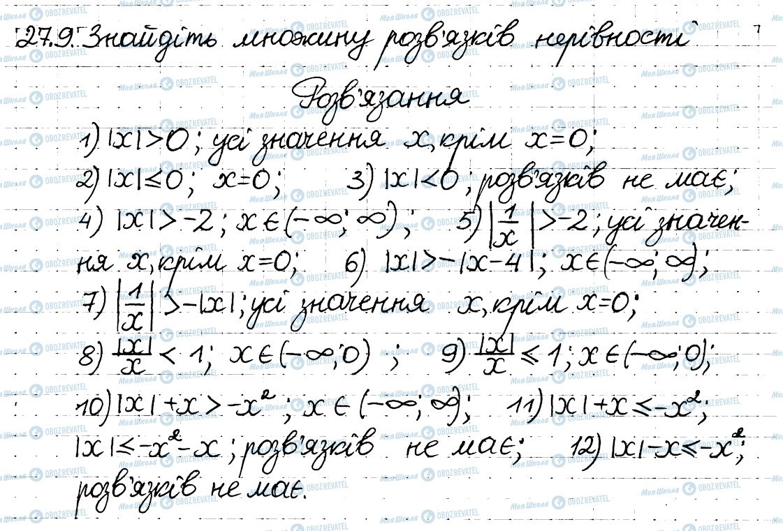 ГДЗ Алгебра 8 класс страница 9