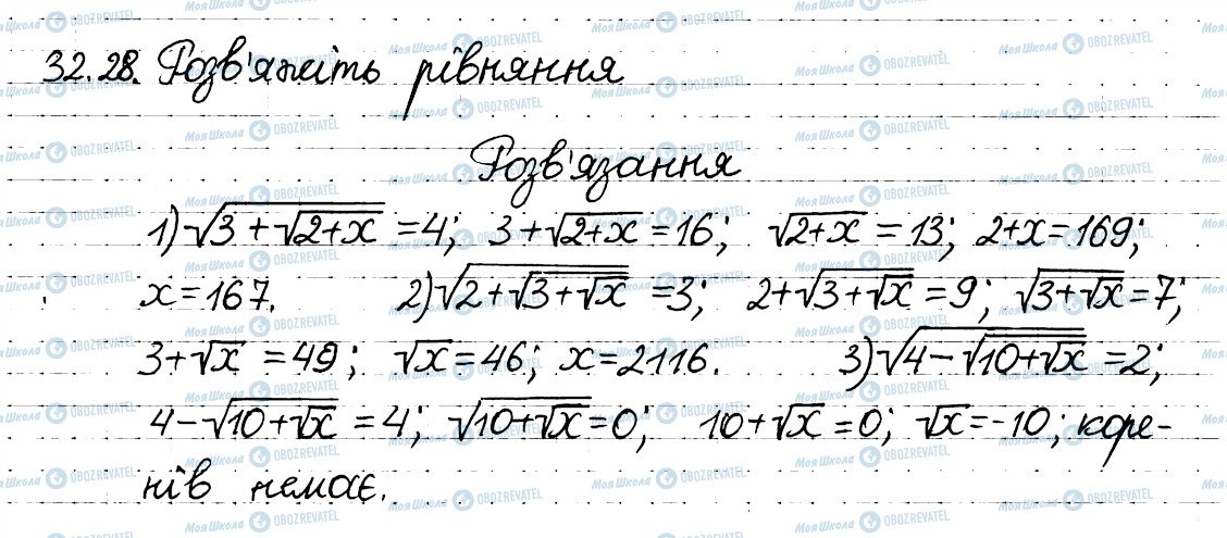 ГДЗ Алгебра 8 класс страница 28