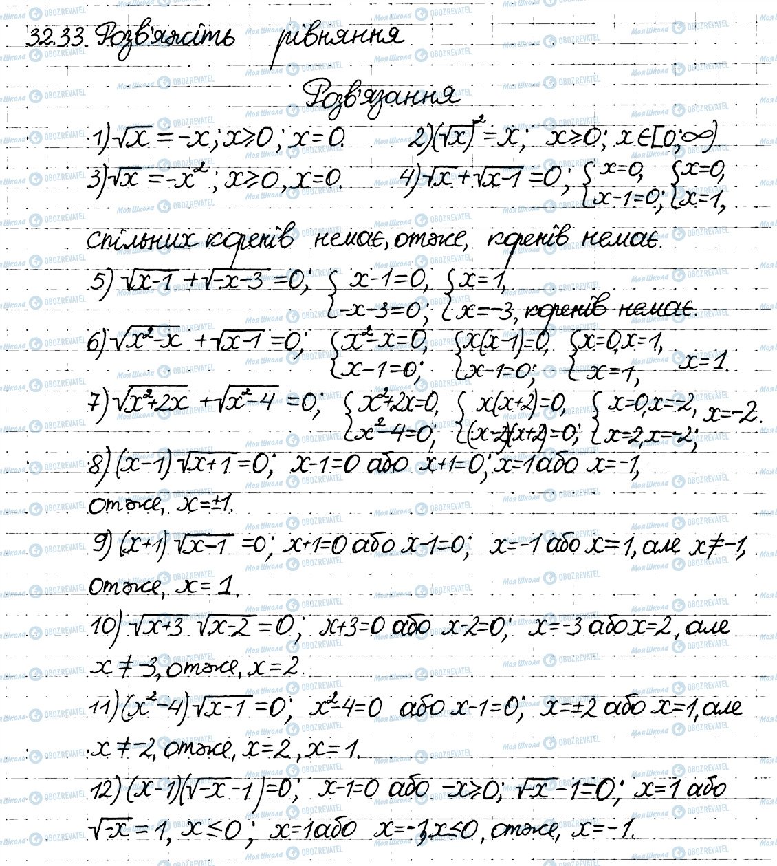 ГДЗ Алгебра 8 класс страница 33