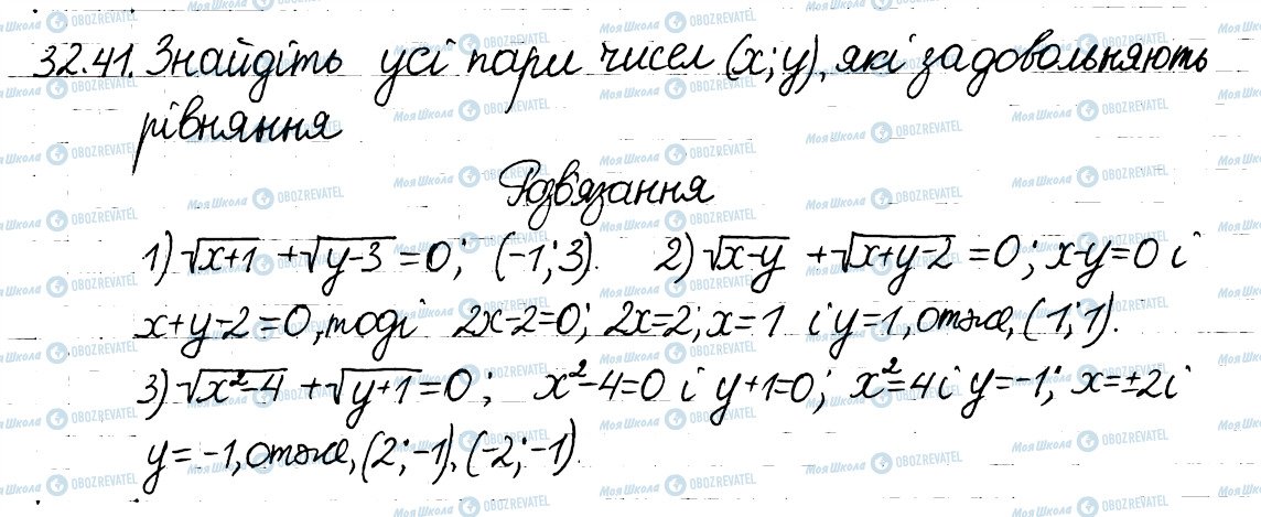 ГДЗ Алгебра 8 класс страница 41