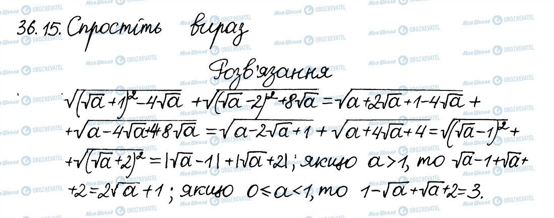 ГДЗ Алгебра 8 клас сторінка 15