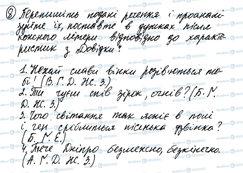 ГДЗ Українська мова 8 клас сторінка 8