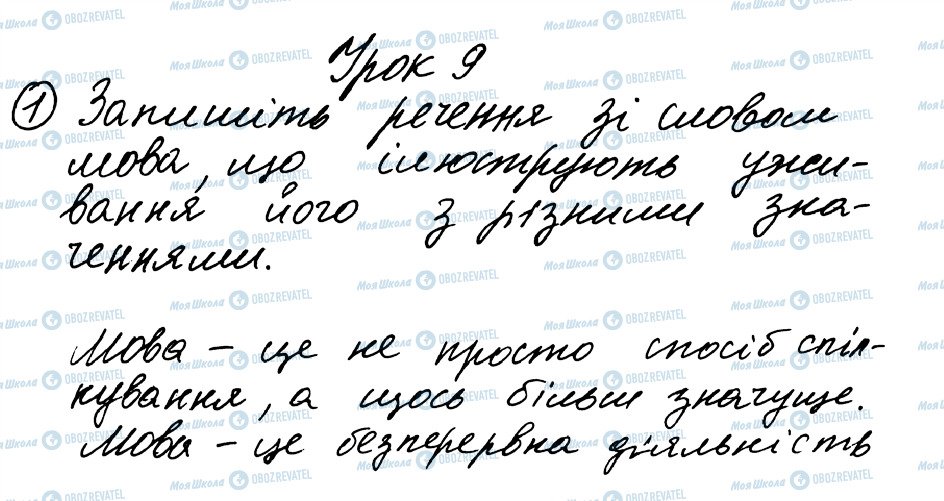 ГДЗ Українська мова 8 клас сторінка 1