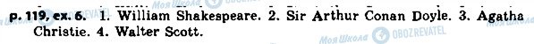 ГДЗ Английский язык 8 класс страница p.119ex.6