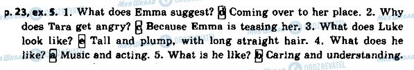 ГДЗ Англійська мова 8 клас сторінка p.23ex.5