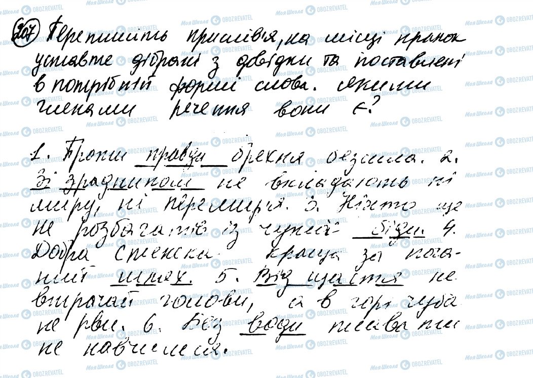 ГДЗ Українська мова 8 клас сторінка 207