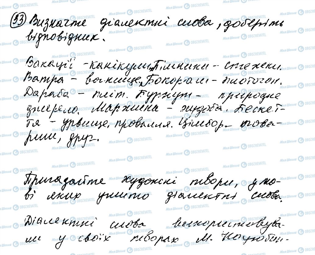ГДЗ Українська мова 8 клас сторінка 33