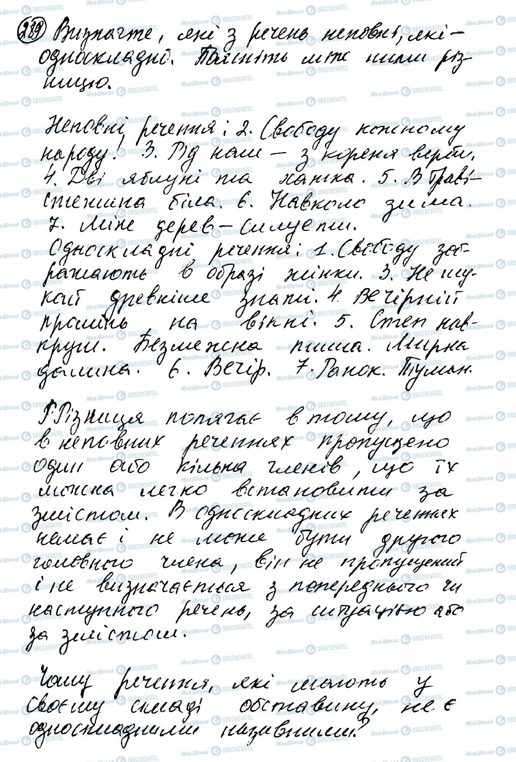 ГДЗ Укр мова 8 класс страница 289