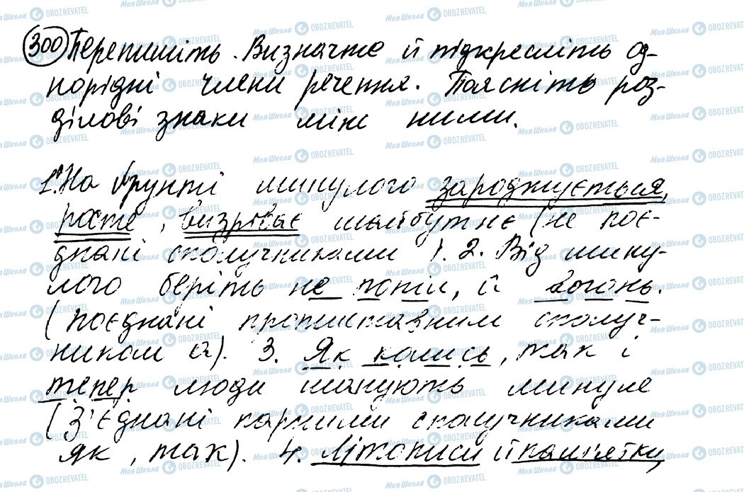 ГДЗ Українська мова 8 клас сторінка 300