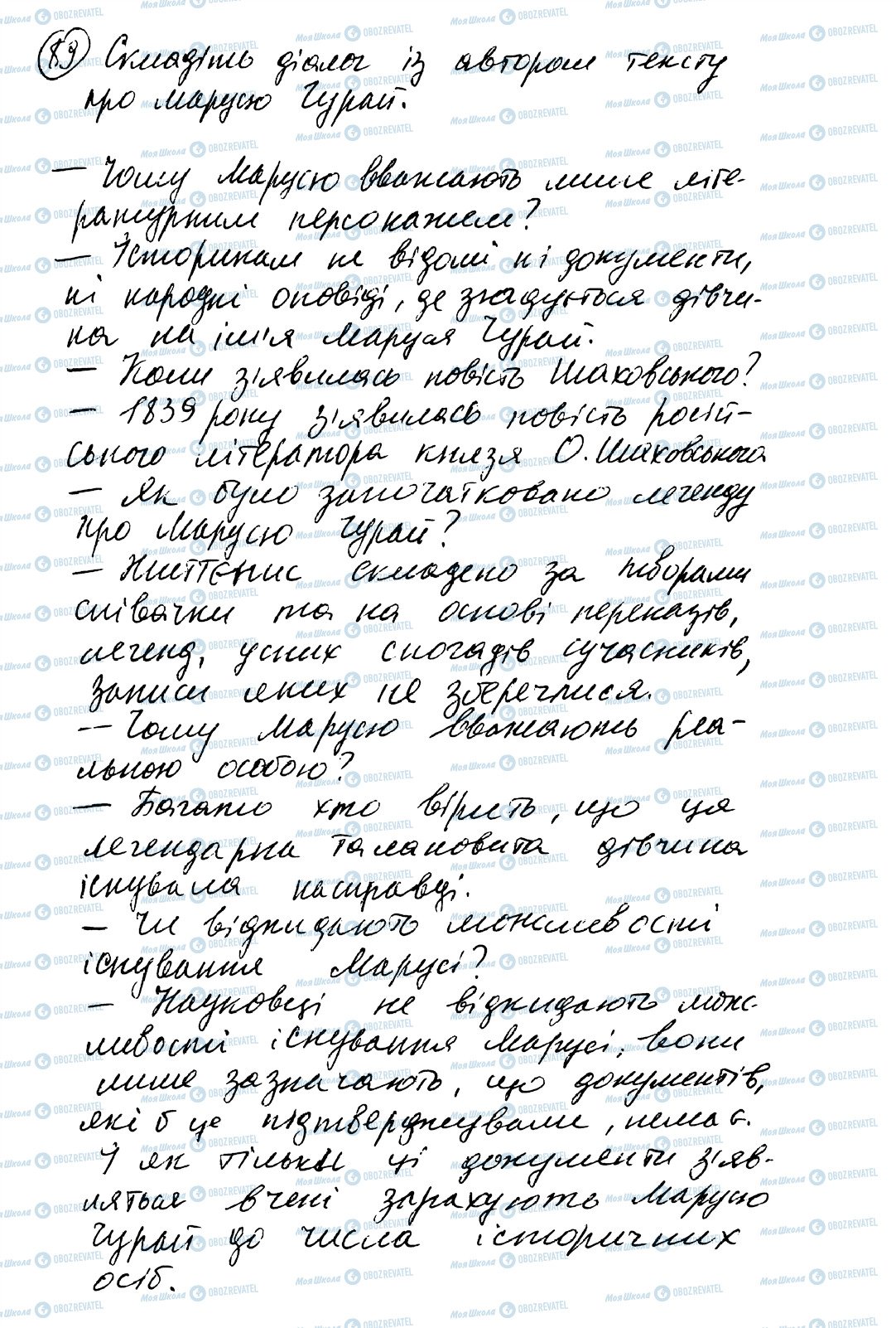 ГДЗ Українська мова 8 клас сторінка 89