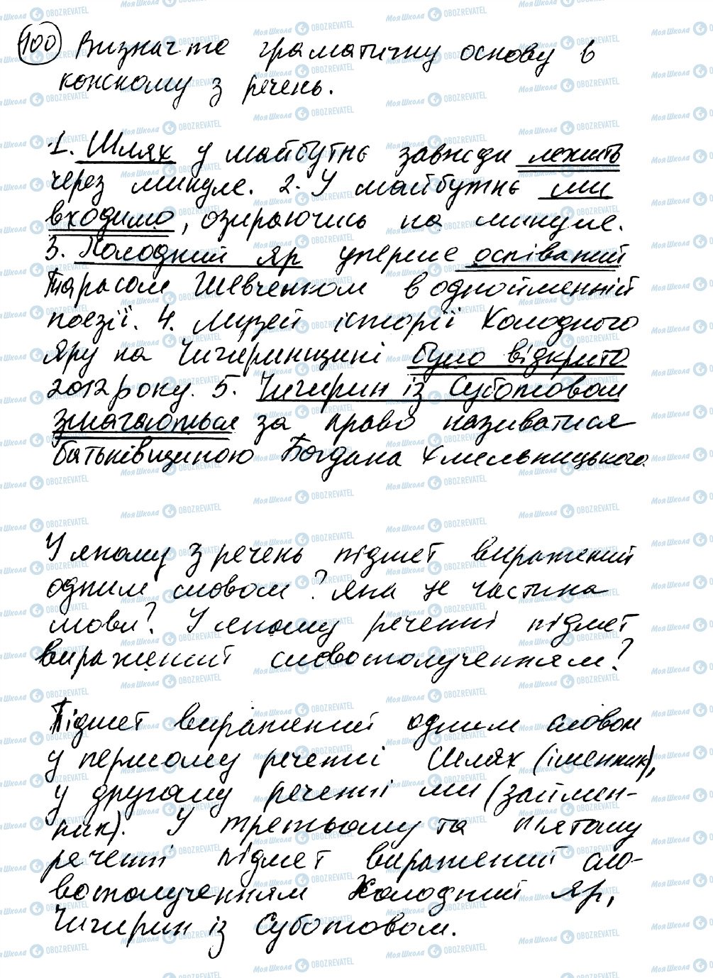 ГДЗ Українська мова 8 клас сторінка 100