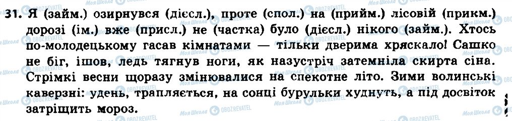 ГДЗ Українська мова 8 клас сторінка 31