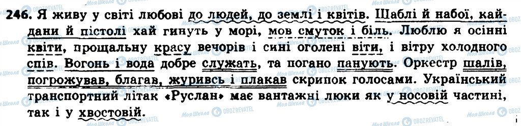 ГДЗ Українська мова 8 клас сторінка 246