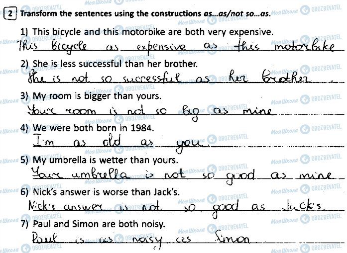 ГДЗ Англійська мова 8 клас сторінка ст45вп2