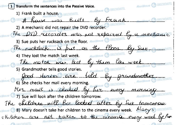 ГДЗ Англійська мова 8 клас сторінка ст52впр1