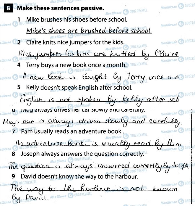 ГДЗ Англійська мова 8 клас сторінка 8