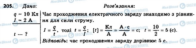 ГДЗ Физика 8 класс страница 205