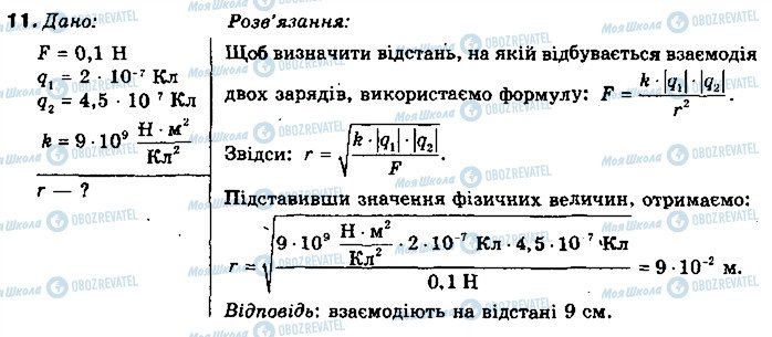 ГДЗ Физика 8 класс страница 11