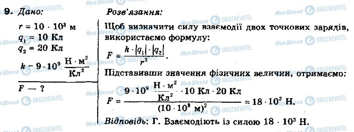 ГДЗ Физика 8 класс страница 9