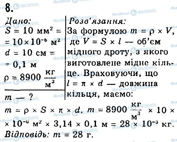 ГДЗ Физика 8 класс страница 8