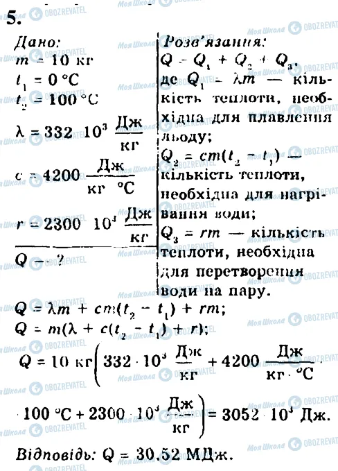 ГДЗ Физика 8 класс страница 5