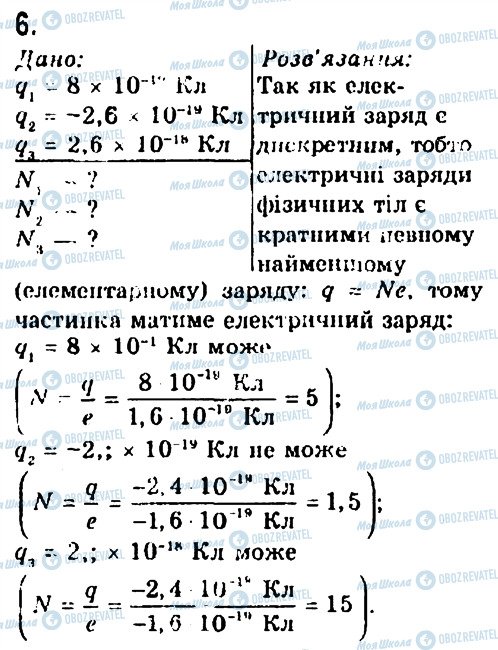 ГДЗ Физика 8 класс страница 6