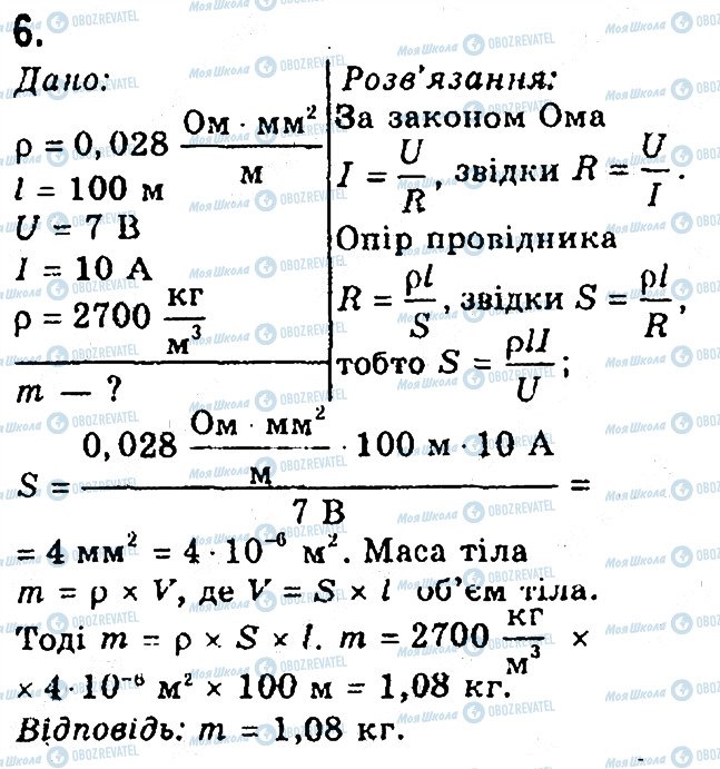 ГДЗ Физика 8 класс страница 6