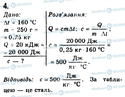 ГДЗ Физика 8 класс страница 4