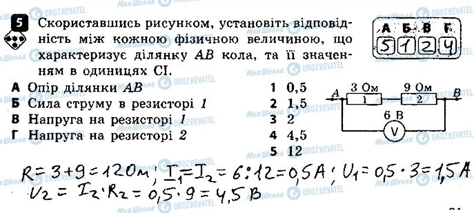 ГДЗ Фізика 8 клас сторінка 5