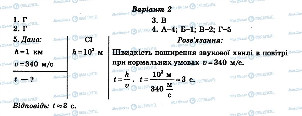 ГДЗ Фізика 8 клас сторінка СР3